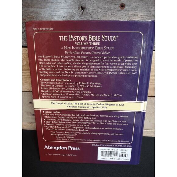 The Pastor's Bible Study Vol.3 - A New Interpreter's Bible Study (w/ CD-Rom) - Picture 2 of 2